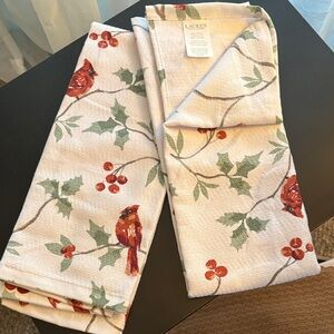 Lauren Cardinal Print Kitchen Towels